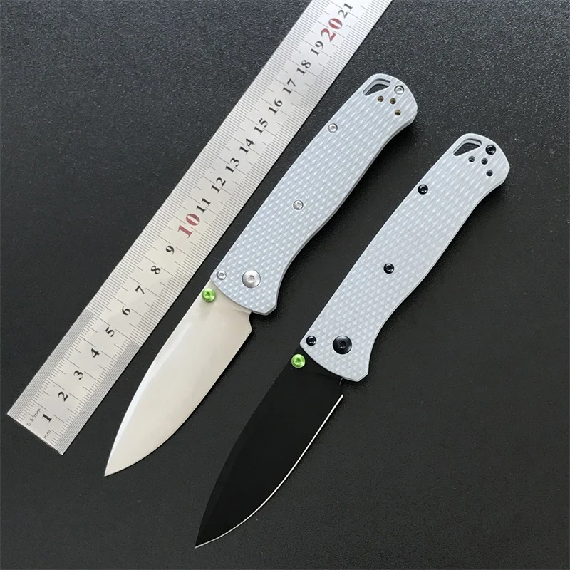 G10 Handle BM 535 Bugout Folding Knife Outdoor Saber Camping Safety Defense knives Portable Pocket EDC Tool