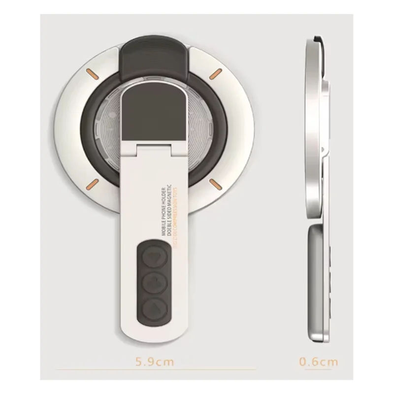 -A89Z على الوجهين لهاتف آيفون 16/15/14/13/12 Plus Pro Max حامل إصبع مغناطيسي لحامل الهاتف