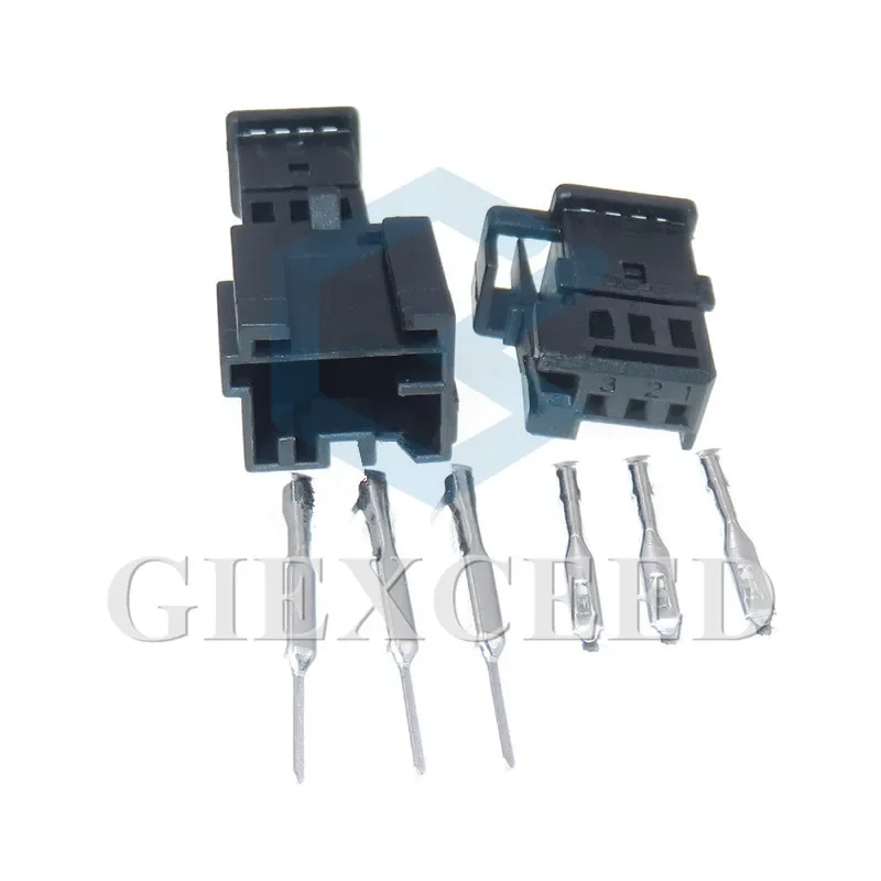 

2 Sets 3 Pin AC Assembly Male Female Docking Unsealed Socket 953698-1 953697-1 Auto Cable Harness Plug With Terminal