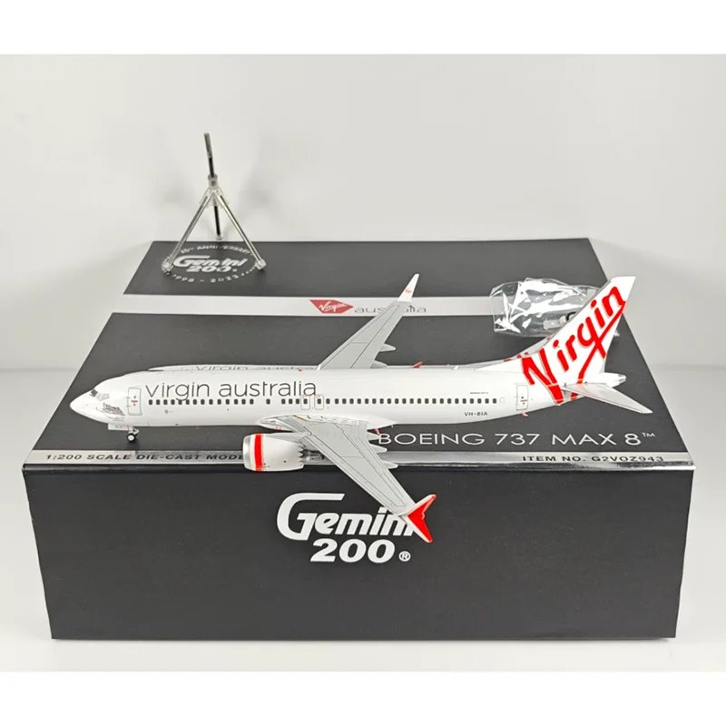 

Коллекционная модель самолета GeminiJets 1/200 Virgin Australia Airlines B737MAX8 VH-8IA из литого сплава для декора