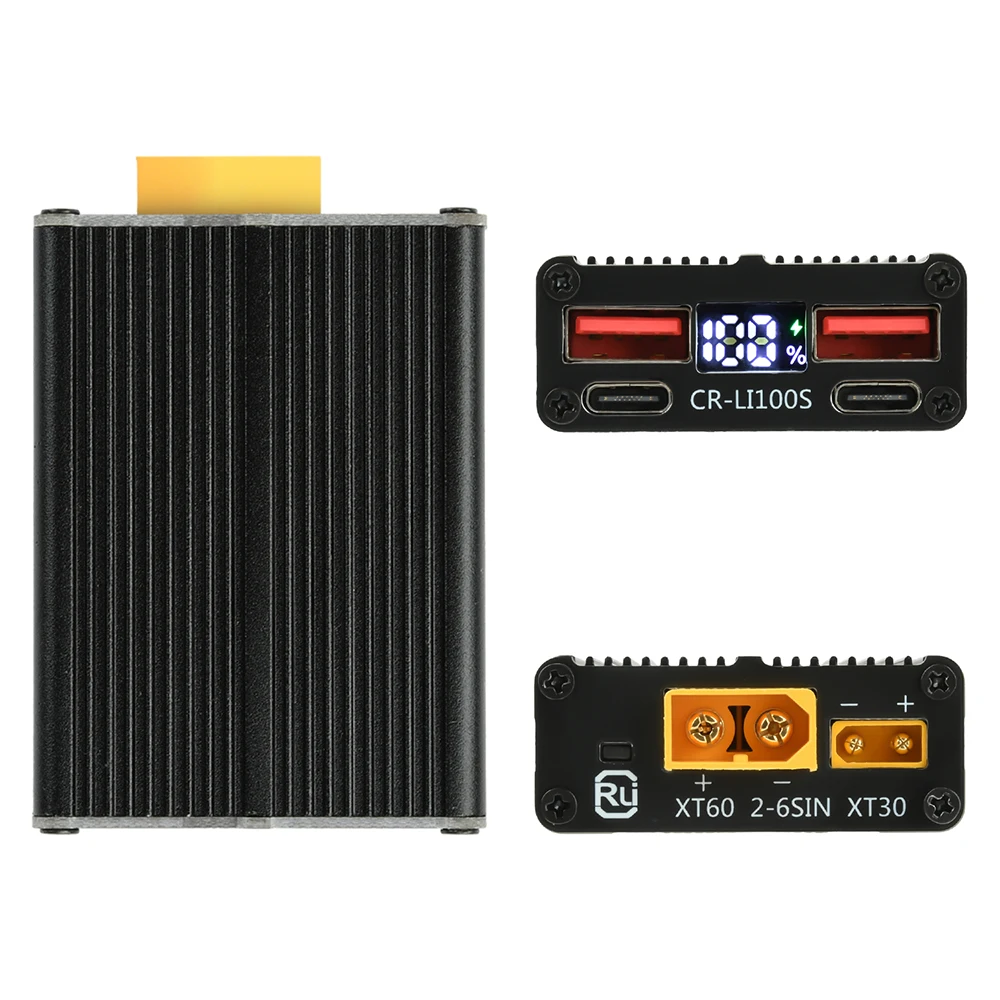 2-7S 100W Fast-Charging Module, Dual Type-C + USB Power Bank Mainboard, Support Lithium-Ion and Lithium Iron Phosphate Batteries