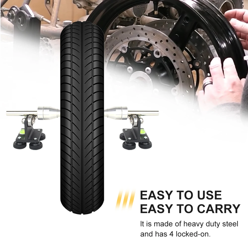 For Wheel Truing-Balance Stand Sturdy Motorcycle Wheel Balancer 40cm Standard Tire Repair Tools Manual Tire Balancer