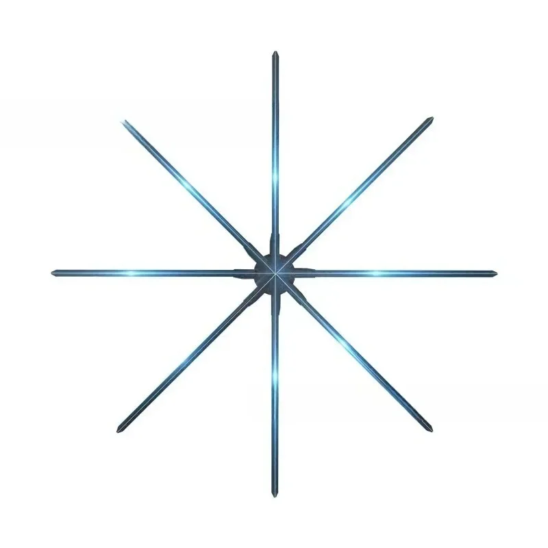 Holographic fan advertising machine 150CM oversized, rotating stereoscopic imaging