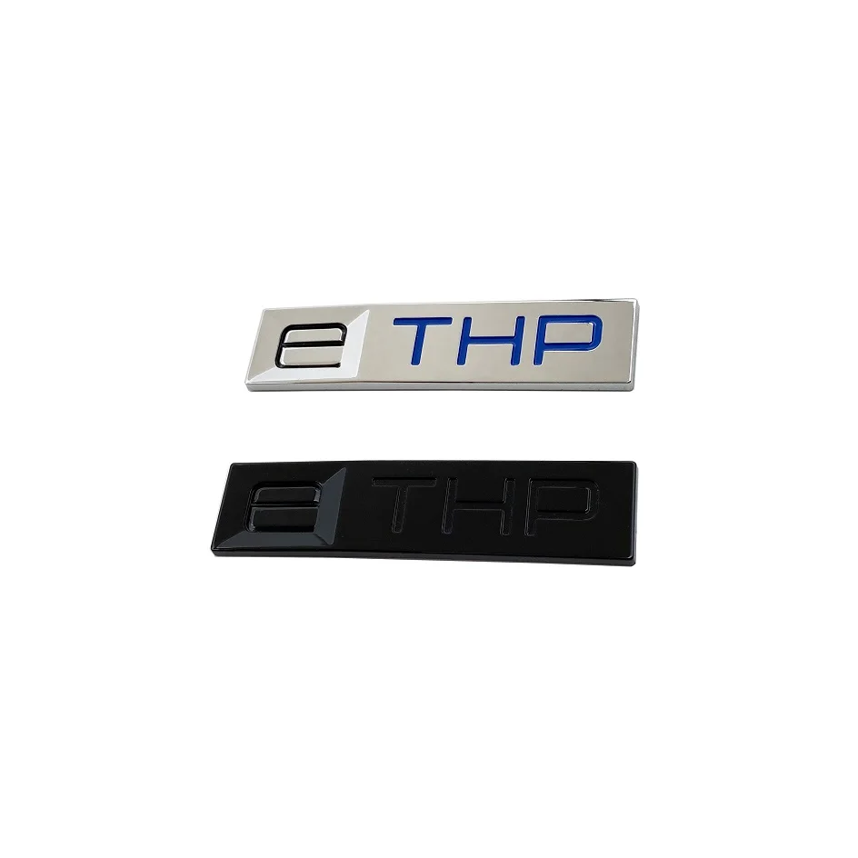 

ABS Car Exterior Trunk Badge Sticker Accessories 3D Letters E THP Chrome Black Blue Emblem For 2008 3008 4008 5008 207 Series