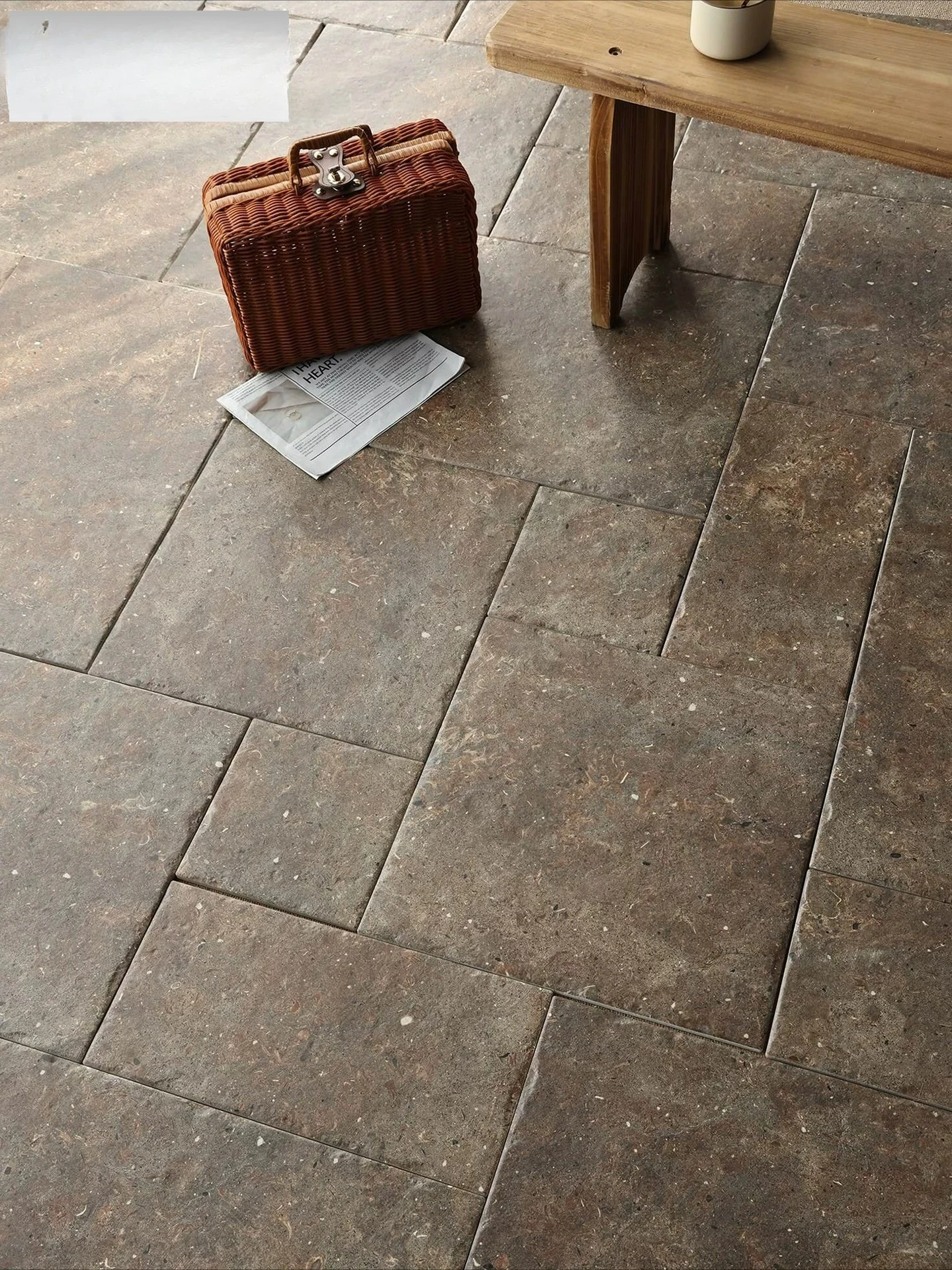 Homestay Rome Vintage Tiles Old Terrace Courtyard Floor Tiles Restaurant Coffee Shop Courtyard Lime Stone Antique Tiles