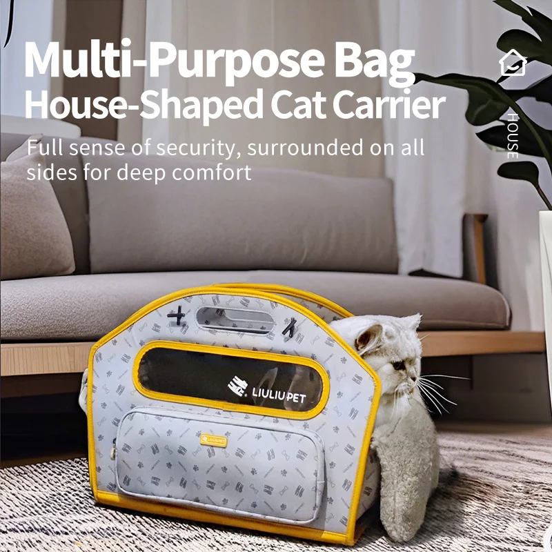 Bolsa de transporte para gatos con bandolera, ideal mascotas pequeñas - imagen 3