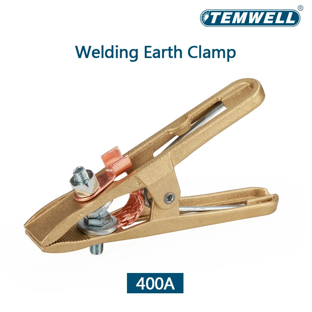 TEMWELL 400A  A-shape Welding Ground Wire Clamp Clip Machine Accessory clamp helps to complete the electrical circuits