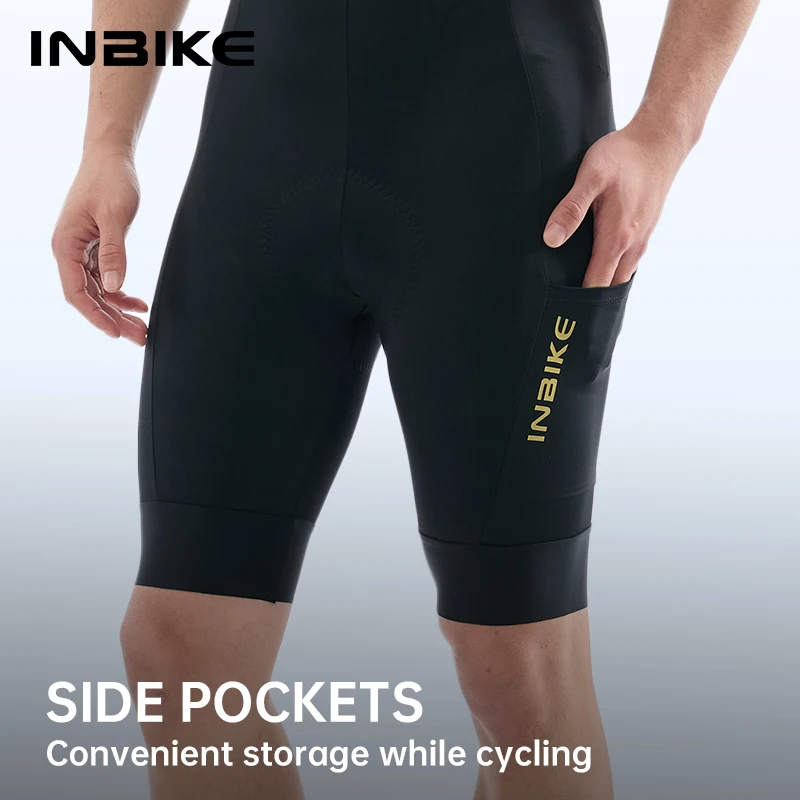 INBIKE Men's Cycling Shorts Bike Shorts Cycling Duration 6 Hour Padded Road Bike Biking Pants Bicycle Tights With Side Pockets - Image 4