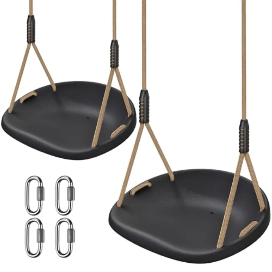 

Heavy Duty Swing Seat for Adults Tree Swing with Weather Proof Ropes Swing Set Accessories for Backyard Patio Garden Playground