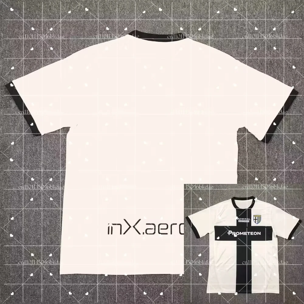 

24-25 Season Parma Second Away Fan Edition Short Sleeved Football Jersey For Adult And Children's Training Football Jersey