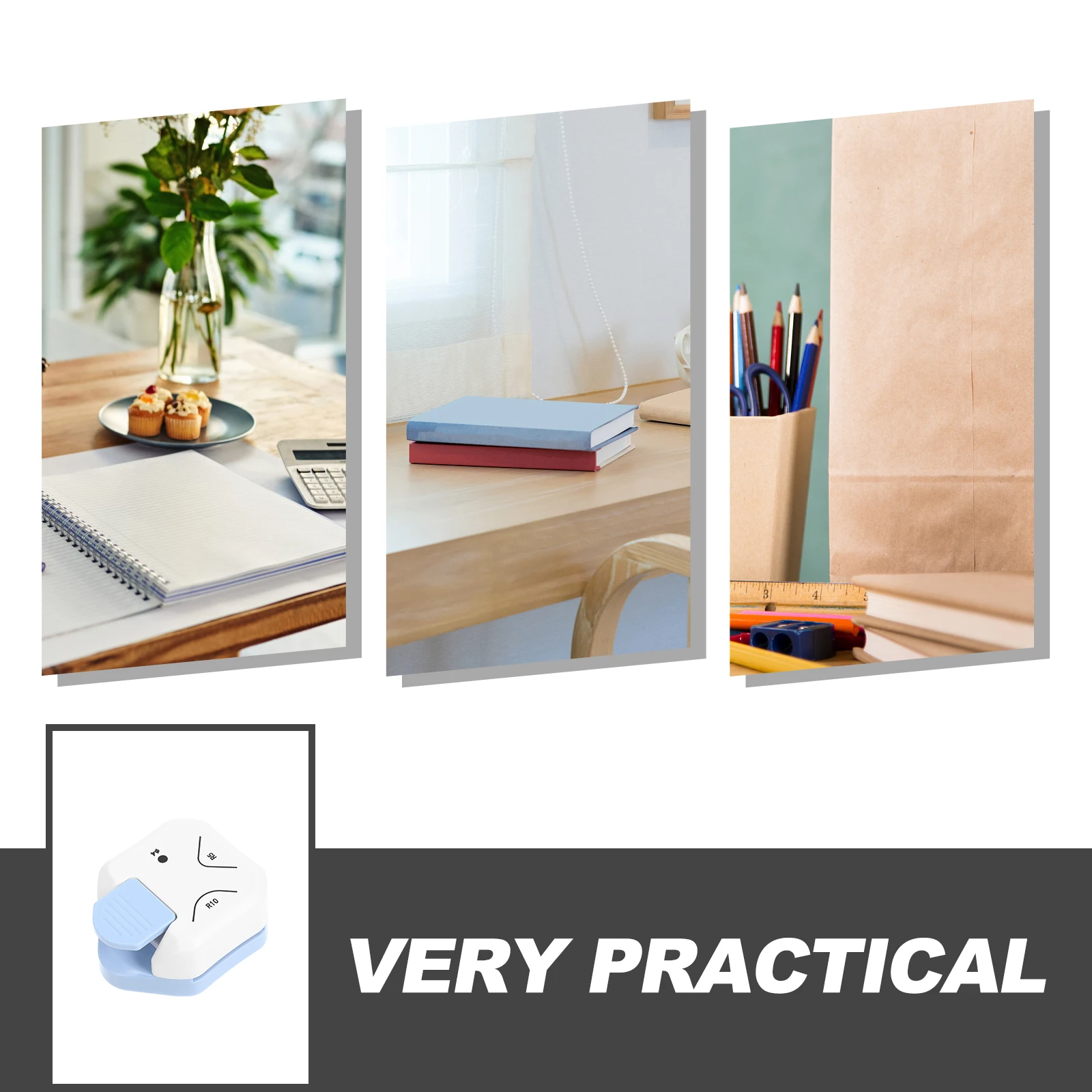 3 في 1 حافة مستديرة الناخس للورق المقوى ورقة كرافت مدورة الزاوية لكمة سكرابوكينغ بطاقة صنع لوازم عدة