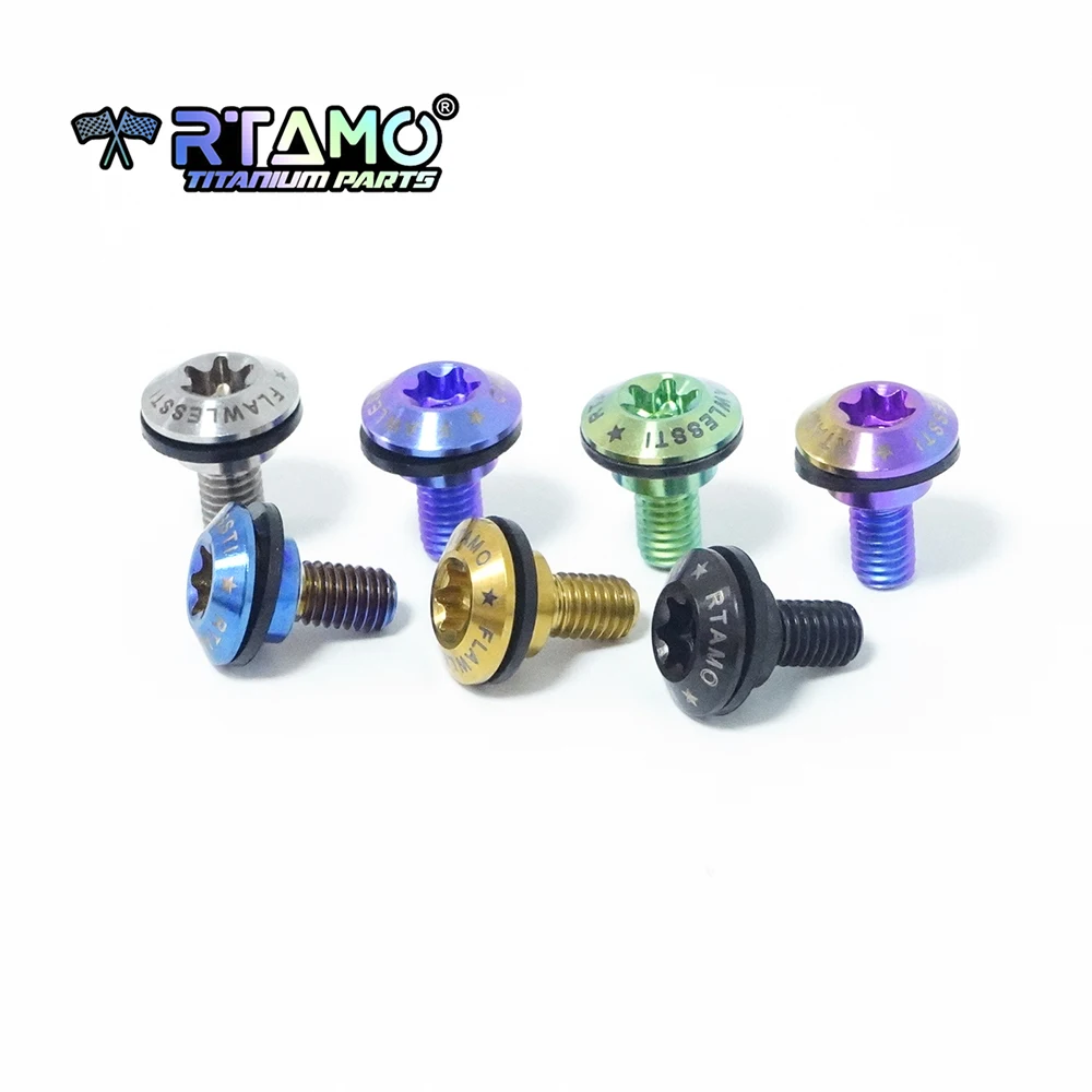 RTAMO Bullone in lega di titanio Gr5 M5X12X8S adatto per viti per parabrezza KTM790/890/1290