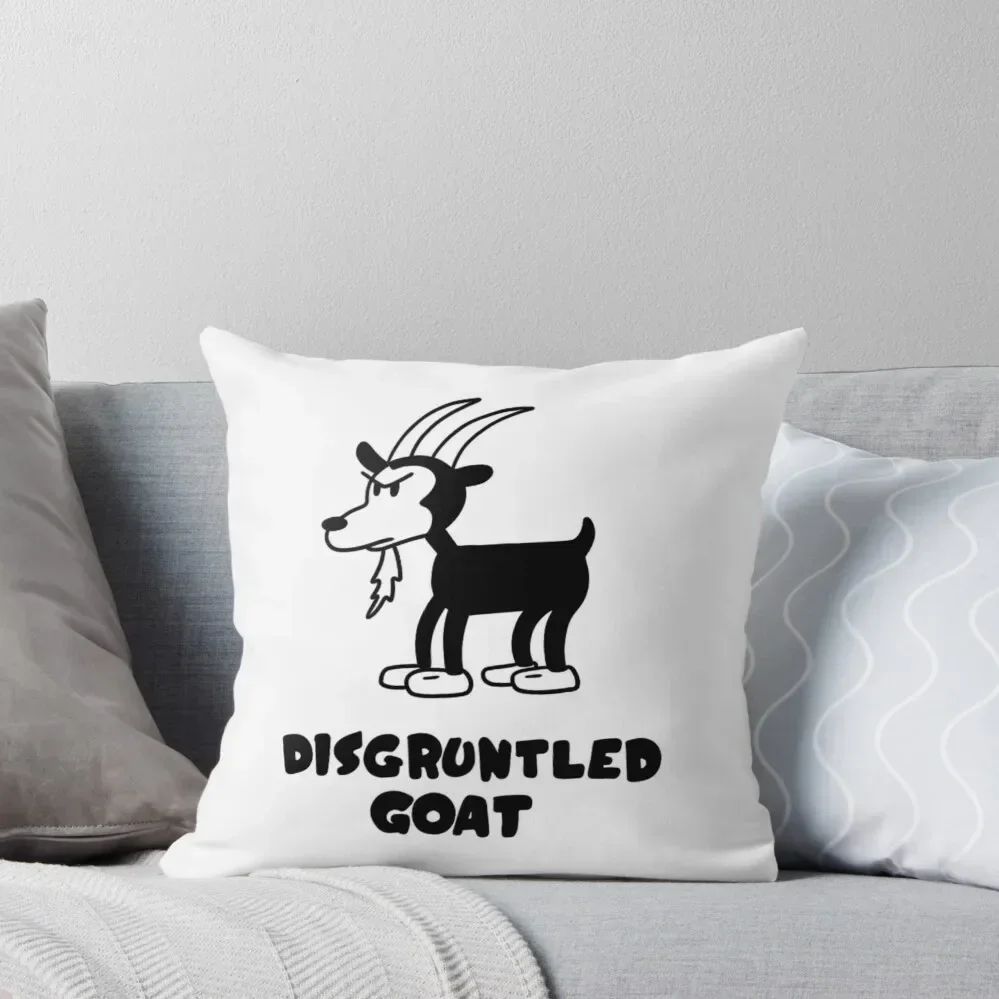 

Disgruntled Goat Throw Pillow pillow cover luxury Sofa Cushions Covers Cushion Cover Set Room decorating items pillow