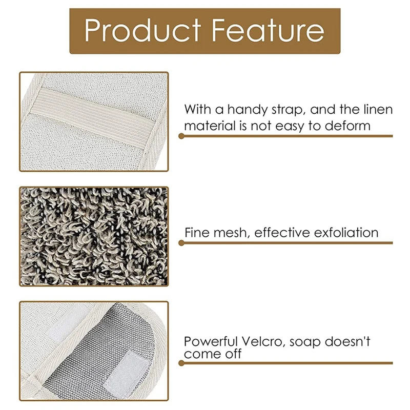 6 Pcs Soap Saver Pouch,Exfoliating Soap Bag Body Scrubber Exfoliator Sponge Holder Hanging Rope Bags For Bath Or Shower