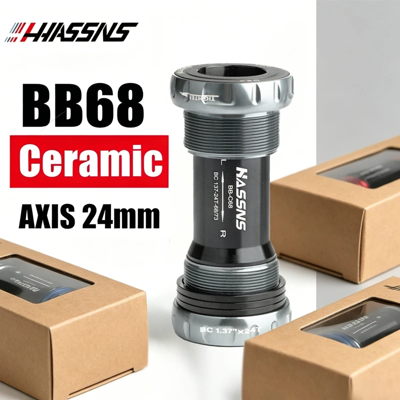 

Ceramic BB68 Bottom Bracket Bsa 24mm Threaded 68mm 73mm Bicycle BB Central Movement for Mtb Mountain Road Bike