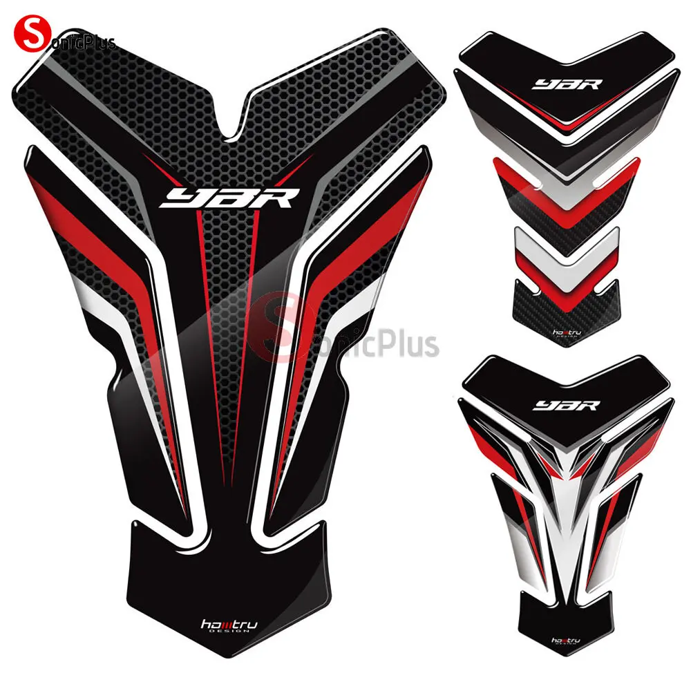 

For Yamaha YBR 125 150 250 Motorcycle Gas Fuel Oil Tank Pad Protector 3D Emblem Decal Sticker Case