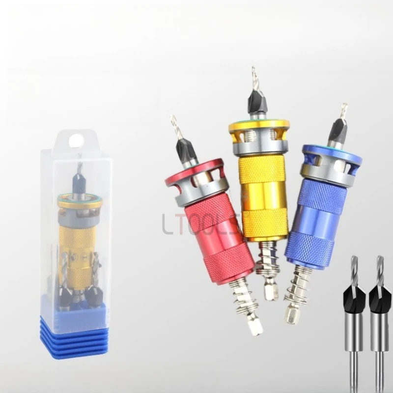

Limit Countersunk Drill Bit Set Hexagonal Shank Drill Bit Connecting Rod Carpenter Semi-automatic Depth Adjustment Drilling Tool