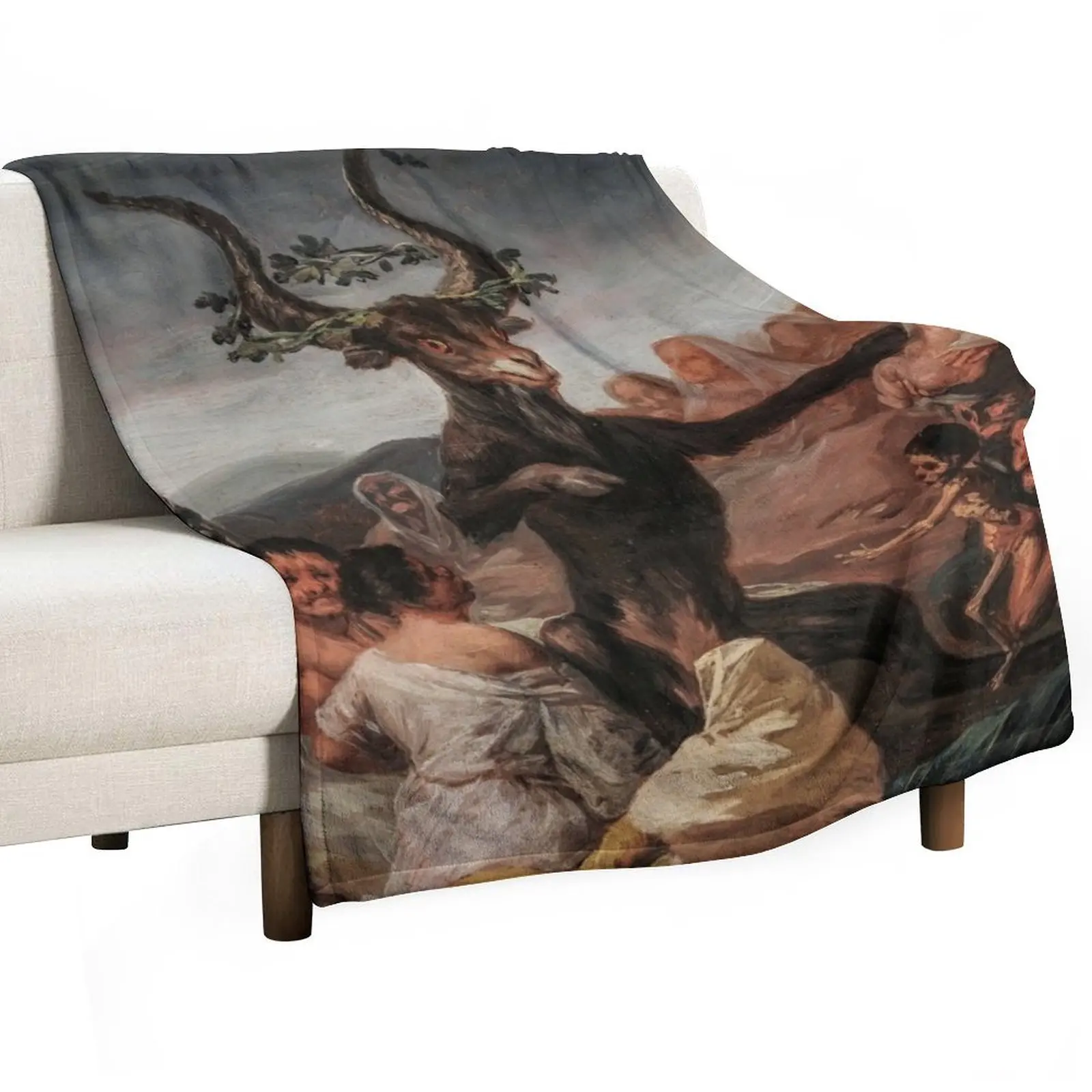Francisco de Goya - Witches Sabbath (El Cannagiatra) Manta de lujo, regalo personalizado, mantas holgadas grandes