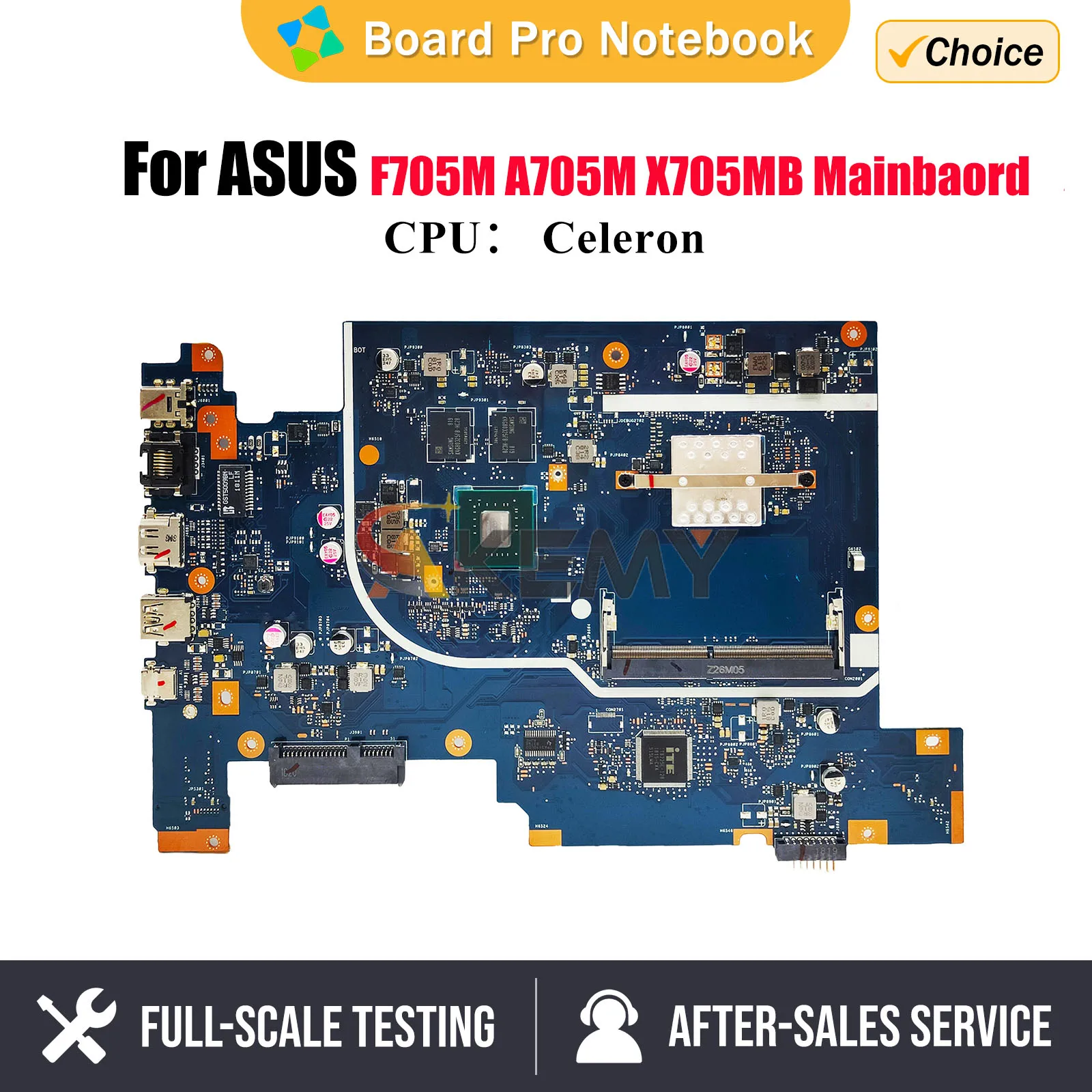 

X705MB Notebook Mainboard For ASUS Vivobook 17 X705MA X705M Laptop Motherboard W/N5000 N4000 920MX-V2G 100% Test OK