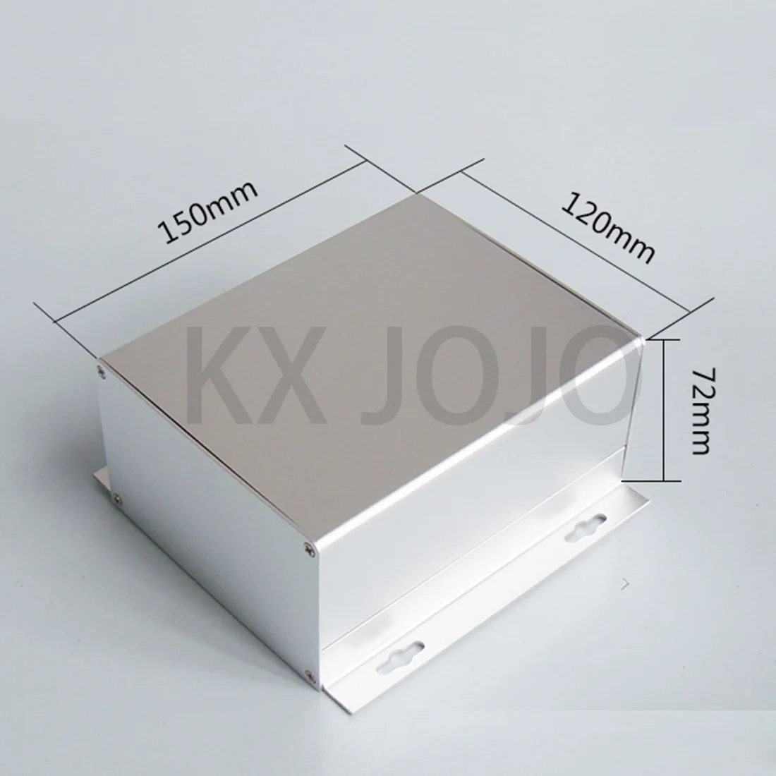 Aluminum Enclosure 120*72*150mm Split Waterproof Box Type Case Electronic Box DIY Power Housing Instrument Silver