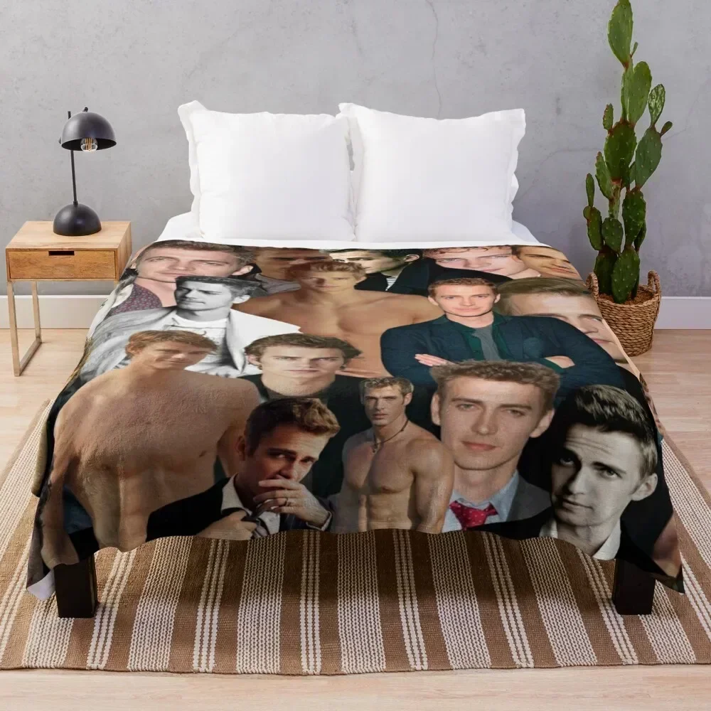 

hayden christensen photo collage Throw Blanket Thin Soft Blanket for Summer Night Sleeping