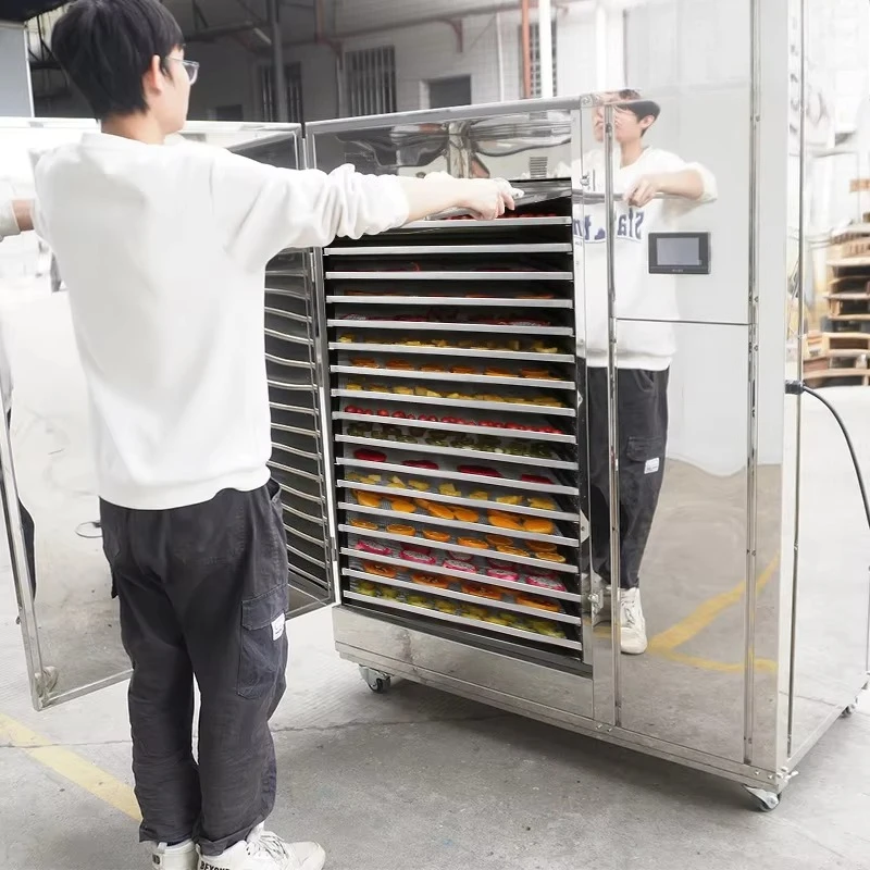 Industrial Stainless Steel Energy Saving Remote Control Noodles Meat Vegetable Fruit Drying Food Dehydrator Machine