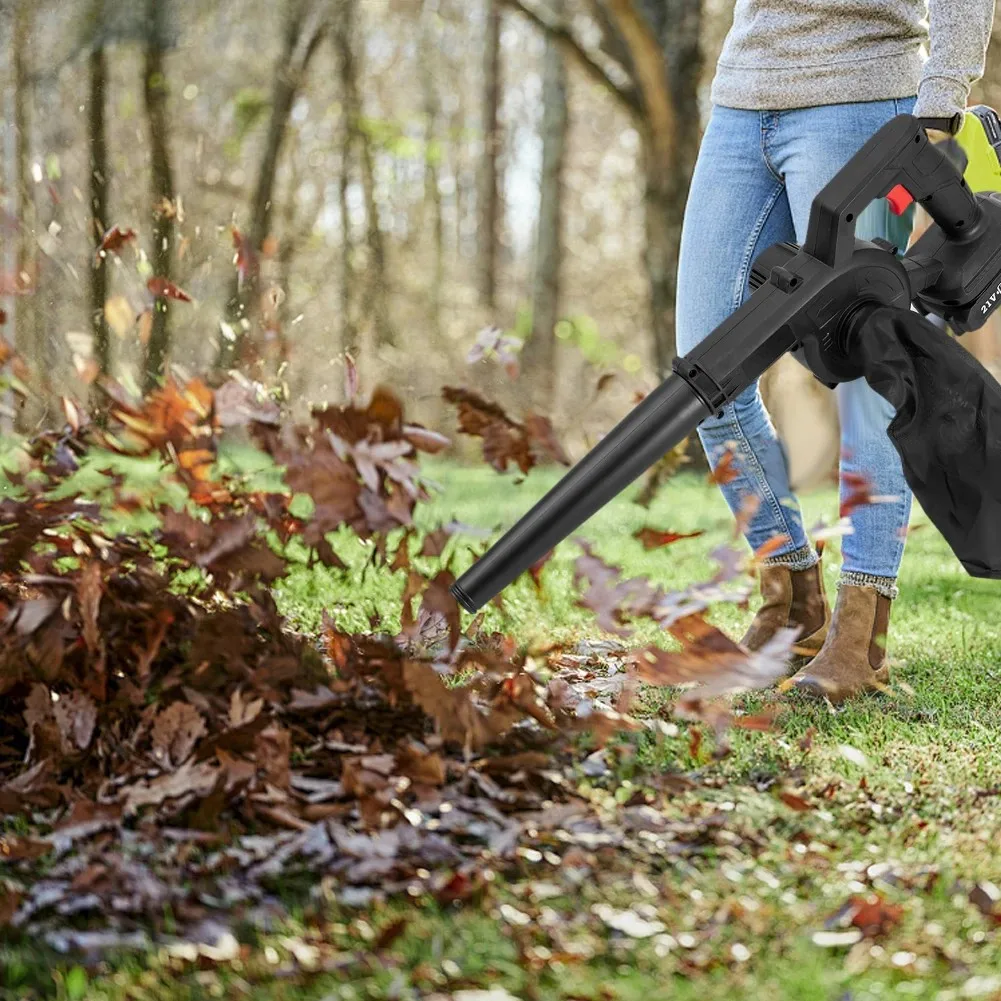 منفاخ أوراق الشجر اللاسلكي 21 فولت بطارية عالية الطاقة مكنسة كهربائية قابلة للشحن تهب الهواء قابل للتعديل سرعة حديقة الحديقة الغبار 2026 #5