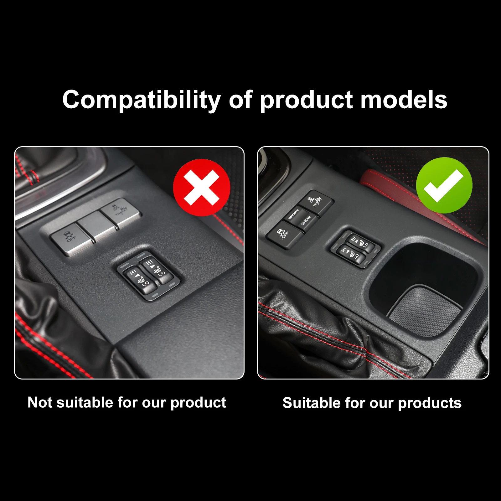 For Subaru BRZ/ Toyota GR86 Suede 2021 2022 2023 2024 2025 LHD RHD Car Automatic Seat Heat Button Sticker Protect Interior Trim