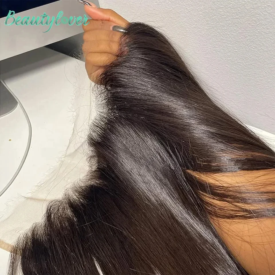 24 26 Inch Straight 13x6 Lace Frontal Brazilian Human Hair Preplucked Transparent Lace Front Only 2x6 Hd Lace Closure Human Hair