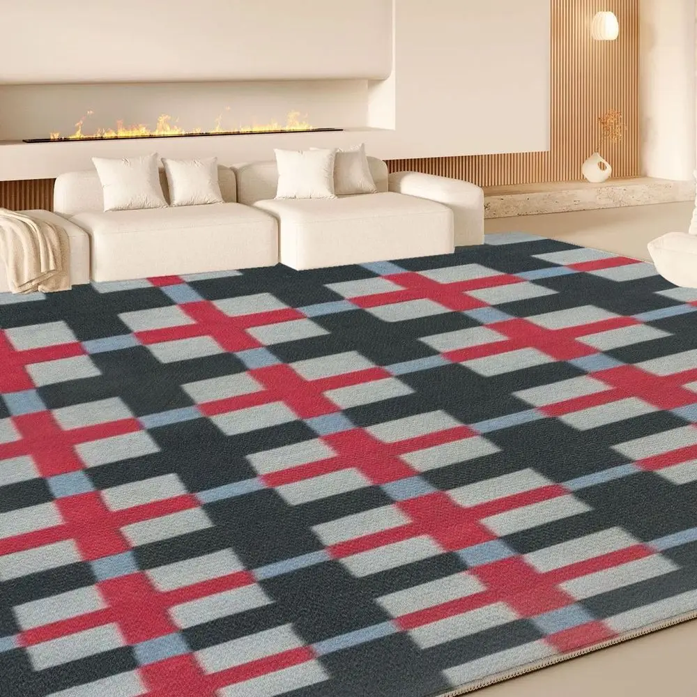 

VIKAMA Plush Loop - Pile Material Mat Usable in Both Living Room and by Bedside, Soft and Skin - Friendly, Antibacterial and Ant