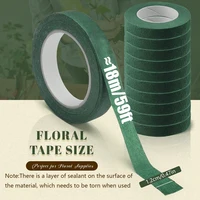 5/10 Rolls Floral Tapes for Bouquet Stem Wrapping, Green Floral Tape for Floral Arranging Craft Wedding Bouquet DIY Accessories 2