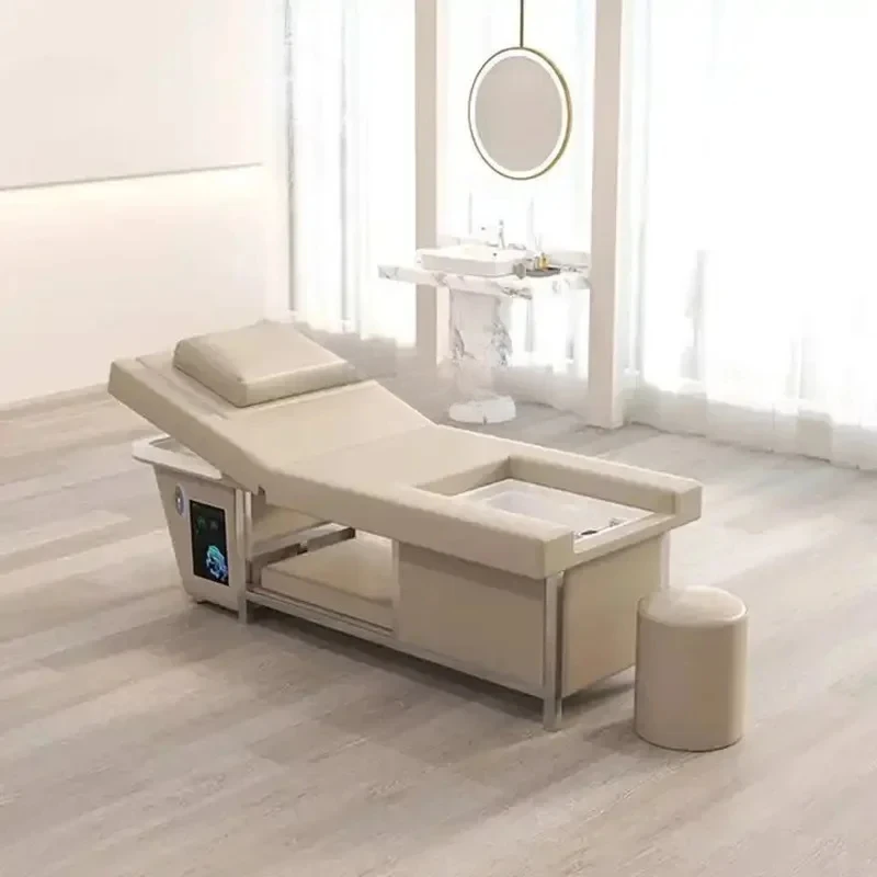 Electric Lifting Massage Massage Bed Spa Beauty Salon Head Massage Foot Bath Integrated Bed Water Circulation Fumigation