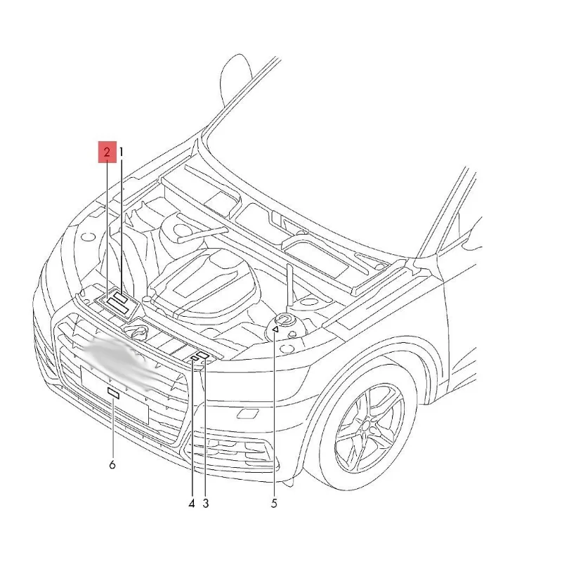 1TD 010 772P For VW Golf 6 MK6 Car Engine Warning Sticker Radiator Fan Label AC R134a Sticker Information Label Kit  1TD010772P