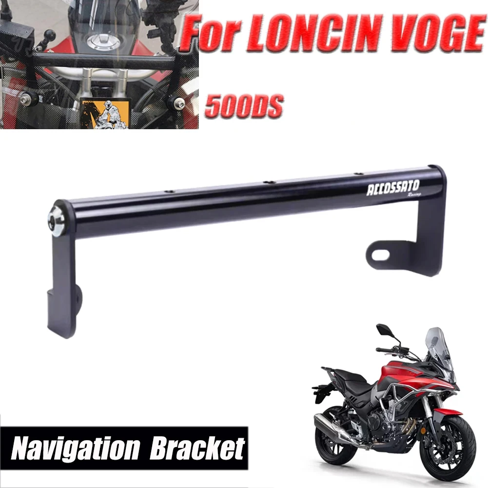 Motorcycle GPS Navigation Plate Bracket Handlebar Adapter Phone Holder For LONCIN VOGE 500DS 500 DS 300DS 22mm