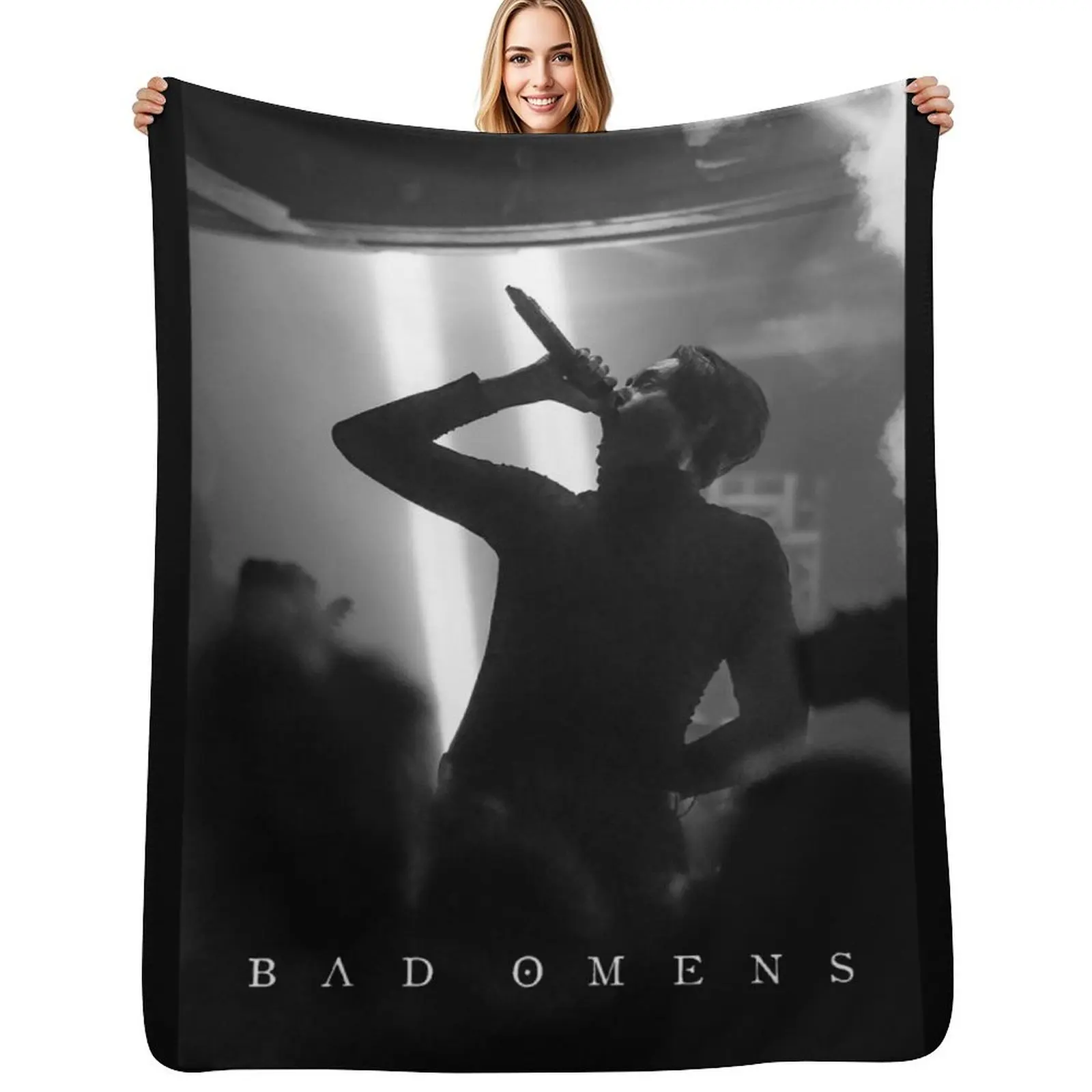 

Bad Omens Artwork Throw Blanket Sofas Soft for babies Polar Blankets