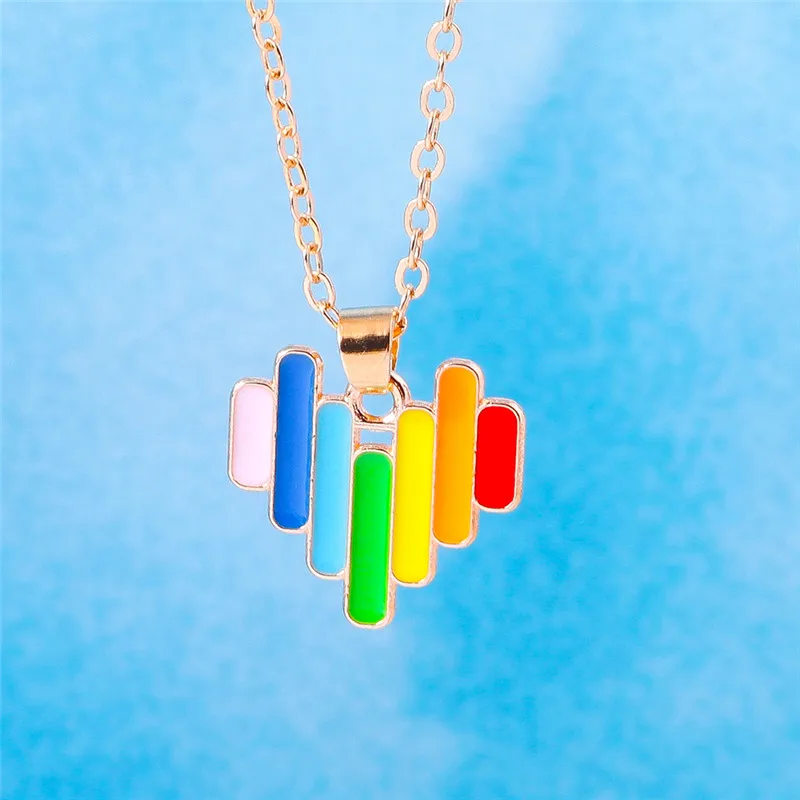 Aihua Bunte Regenbogen-Halskette für Damen, Lederseil-Kette, Wolke, Regenbogen-Anhänger, Halskette, niedlicher Sommer-Strand-Schmuck, Geschenke – Detail 26