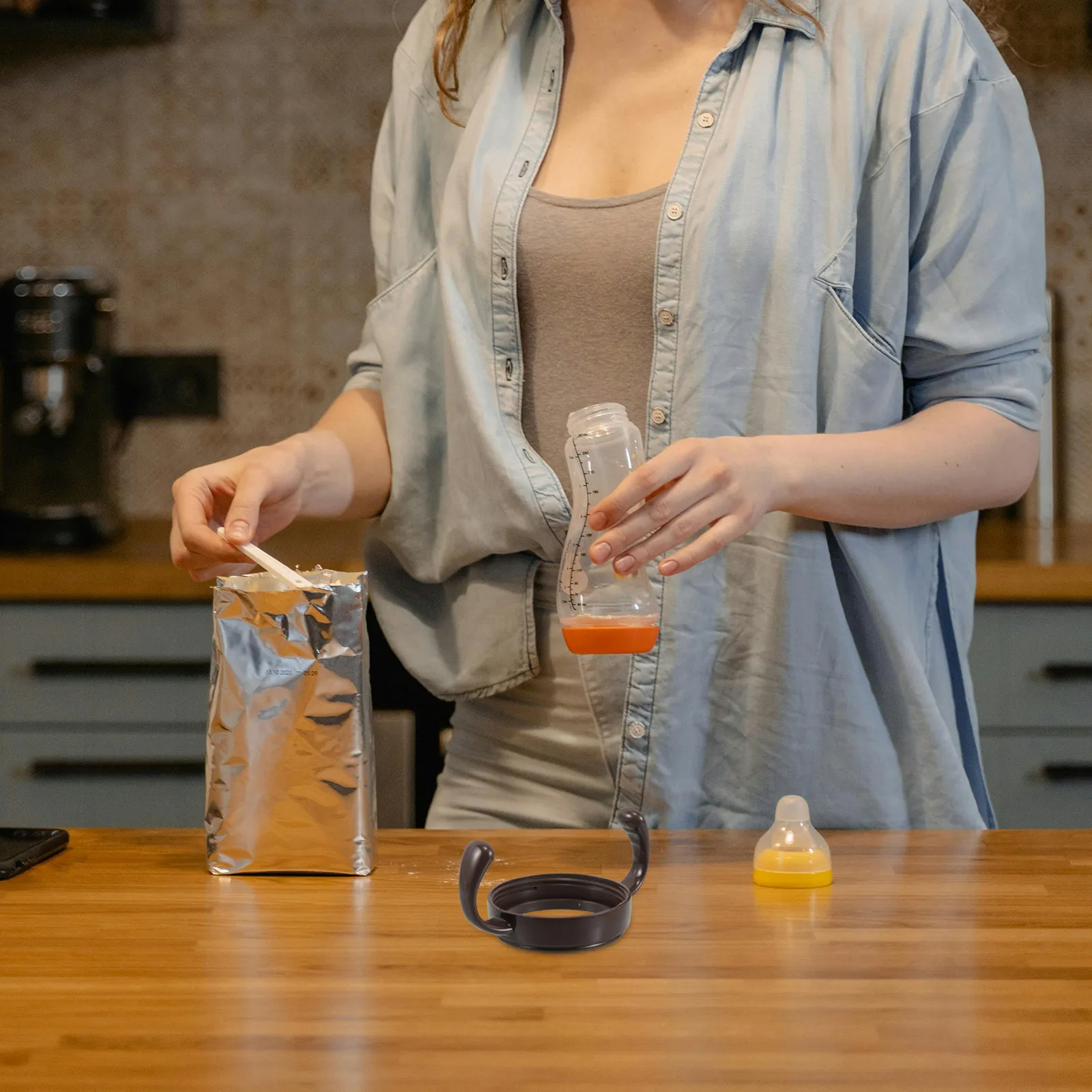 

Сменная эргономичная ручка для детских бутылочек с широким горлышком, совместимая с различными брендами, для молока, смесей и воды