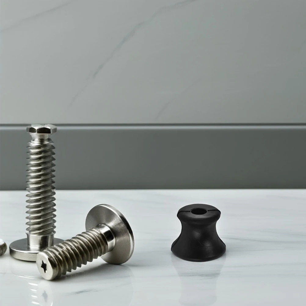 

4 Pcs Rubber Tuning Fork Holder Stand Universal Accessories Musical Instruments Black Base Stable Support Portable Yoga Sound