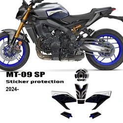 For MT 09 SP 2024 Motorcycle 3D Epoxy Resin Sticker Decal MT-09 SP Non-slip Side Fuel Tank Protection Pad