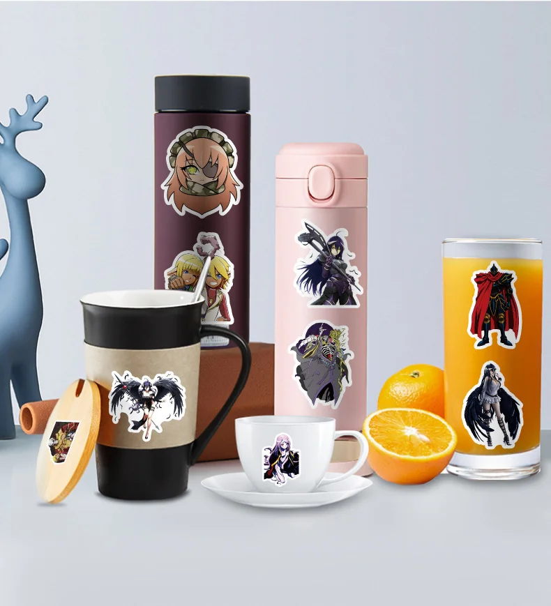 10/30/50 قطعة جديد أفرلورد أنيمي الكتابة على الجدران ملصقات الزخرفية DIY بها بنفسك الغيتار الهاتف المحمول كوب ماء سكيت ملصقات مقاومة للماء #6