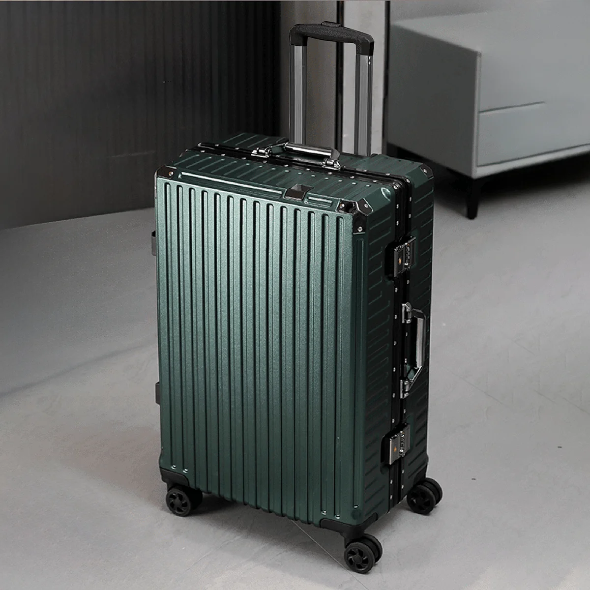 حقيبة ذات سعة كبيرة، حقيبة تروللي بعجلات، أمتعة حمل، قوية ومتينة، مناسبة للطلاب، للجنسين، يمكن توجيهها مع حقيبة ظهر متعددة الوظائف، حقيبة عمل #1