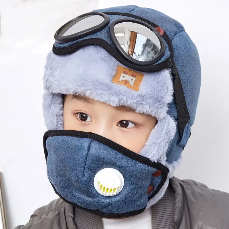 

Winter Unisex Thickened & Warm Fleece-Lined Windproof Parent-Child Hat, Outdoor Cycling & Skiing