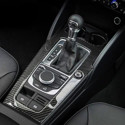 Car Styling adesivo in fibra di carbonio per Audi A3 8V S3 2014-2019 Console Gearshift Frame strisce Decorative di rivestimento accessori interni