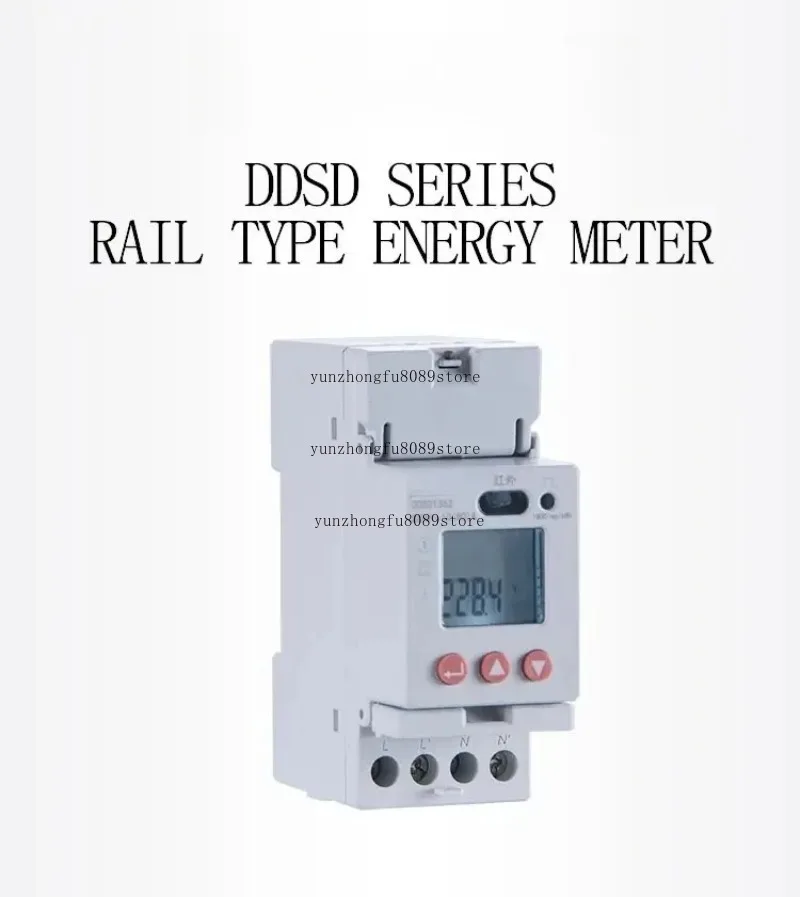 DDSD1352-C EV Charging Energy Counter 220V Smart Meter 100A Open CT RS485 Communication