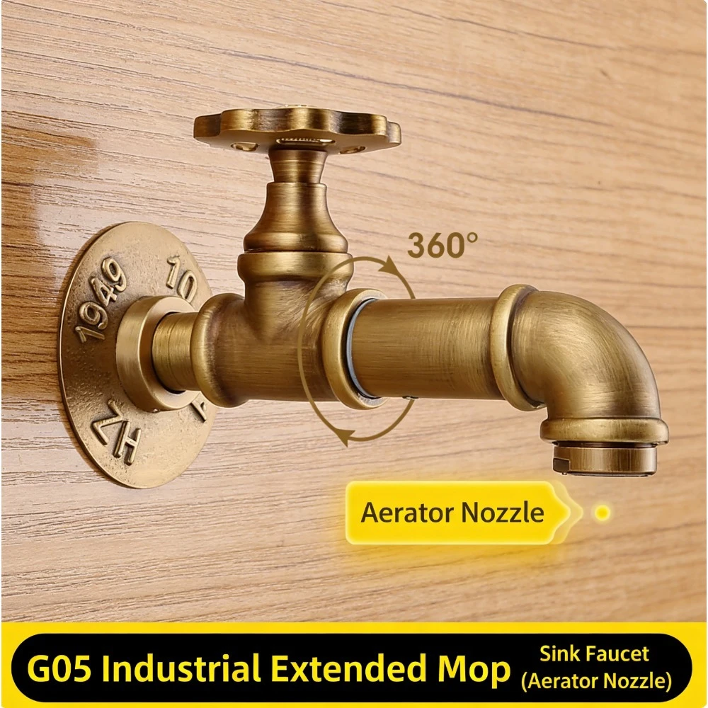 

Outdoor retro faucet brass antique outdoor garden column faucet single cold garden courtyard antifreeze crack faucet