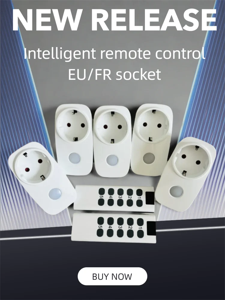 

Socket EU Plug with Remote Control Wireless Smart Remote Control Socket Plug Power Outlet Light Switch Plug Socket Power Outlet