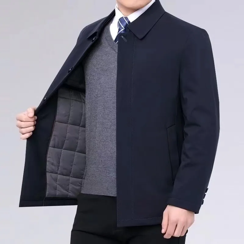 

Men's Winter Clothing Thick Warm Casual Business Coat Classic Autumn Office Dress Social Blazers for Business Casual Wear