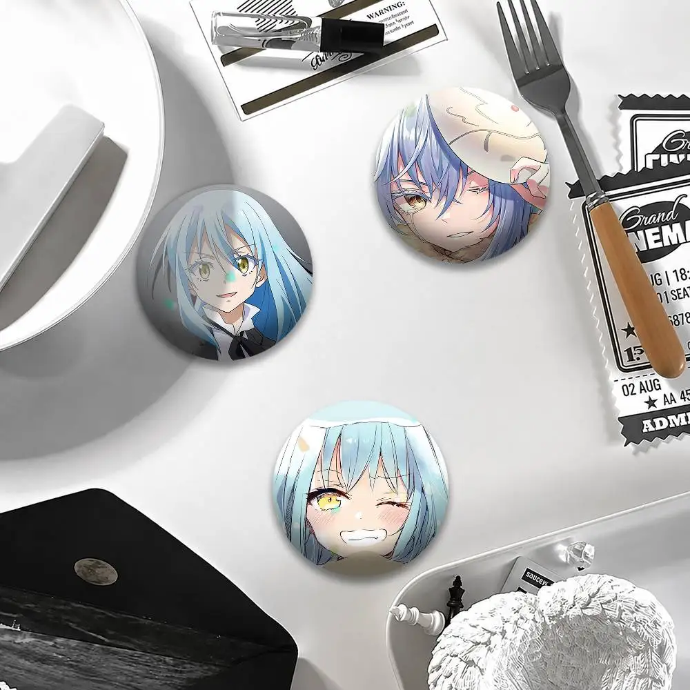 That Time I Got Reincarnated as a Slime Rimuru Tempest Brooches Cartoon Badge Pins Backpack Hat Accessories Friend Gift