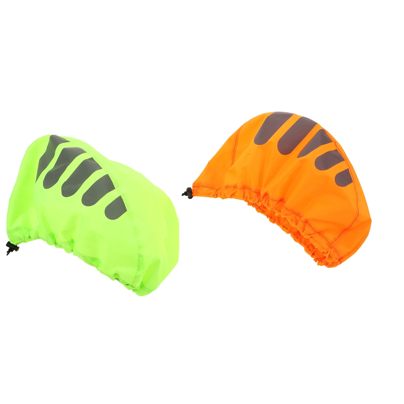 2Pcs Reflective Waterproof Cover Cycling High Visibility Rain Protection Bike Reflective Strip Cycling Hood Covers