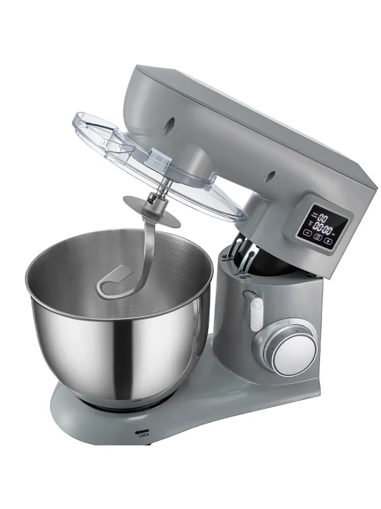 450W Stand Mixer 6-Speed Tilt-Head Dough Mixer 7.4 Qt Bowl 3 Attachments